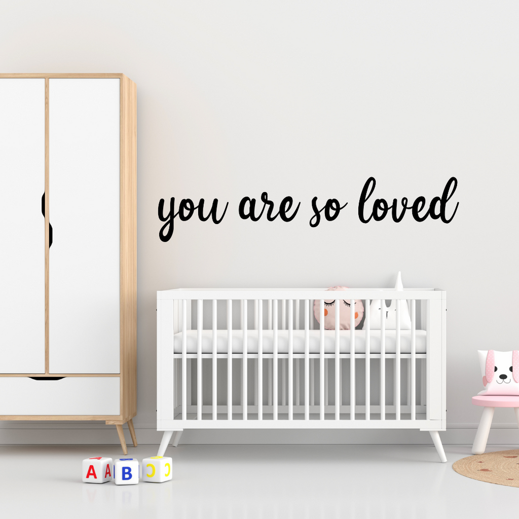 Schriftzug 3D aus Holz "you are so loved" | Holz Schriftzug | Wandtattoo Holz | Wanddeko